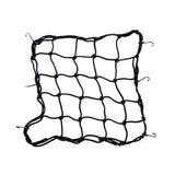 Motorcycle Bungee Cargo Net Helmet Mesh Bike Hold Down Accessories 6 Hooks - Close-Up Angle