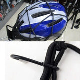 Motorcycle Bungee Cargo Net Helmet Mesh Bike Hold Down Accessories 6 Hooks - Low Angle