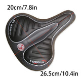Wide Big Bum Bike Bicycle Gel Cruiser Comfort Saddle Seat Sporty Soft Cushion Au - Side View