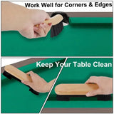 2PCS Brush Rail Brush Set Billiard Table Cleaning Kit Pool Table Corner Brush - Close-Up Angle