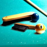 2PCS Brush Rail Brush Set Billiard Table Cleaning Kit Pool Table Corner Brush - Extra Image