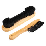 2PCS Brush Rail Brush Set Billiard Table Cleaning Kit Pool Table Corner Brush - Front View