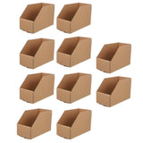 10pcs Slanted Display Boxes for Sorting Organising Storage Containers Organizer - 40cm x 18cm x 22cm - Close-Up Angle