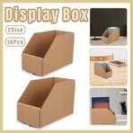 10pcs Slanted Display Boxes for Sorting Organising Storage Containers Organizer - 60cm x 30cm x 20cm