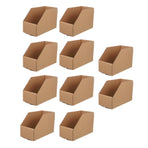 10pcs Slanted Display Boxes for Sorting Organising Storage Containers Organizer - 60cm x 30cm x 20cm