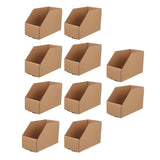10pcs Slanted Display Boxes for Sorting Organising Storage Containers Organizer - 60cm x 30cm x 20cm - Rear View