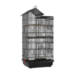 Parrot Cage Large Size Bird Cage Luxury Villa Style Metal Aviary for Pet Indoor