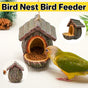 Bird Nest Bird Feeder Outdoor Garden Resin for Birds Backyard Patio Decor