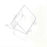 Bird Cage Feeder Hanging Clear Plastic Anti Spill with Hook - Front View