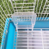 Bird Cage Feeder Hanging Clear Plastic Anti Spill with Hook - Extra Image