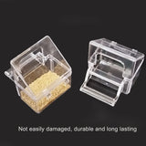 Bird Cage Feeder Hanging Clear Plastic Anti Spill with Hook - Extra Image