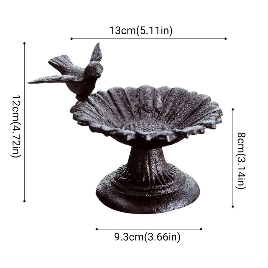 Retro Petal Shaped Bird Feeder Hanging Decorative Outdoor Garden Bird Feeding