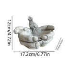 Creative Unique Resin Bird Feeder Garden Ornament Decorative Lawn Statue Outdoor