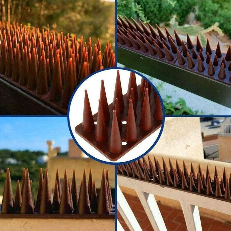 12Pcs Bird Spikes Cat Possum Mouse Pest Control Spiked Fence Wall Deterrent Long