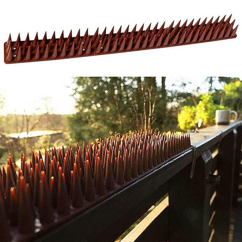 12Pcs Bird Spikes Cat Possum Mouse Pest Control Spiked Fence Wall Deterrent Long