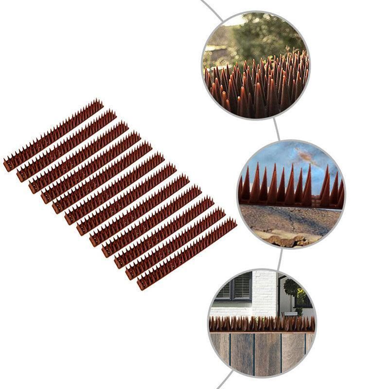 12Pcs Bird Spikes Cat Possum Mouse Pest Control Spiked Fence Wall Deterrent Long