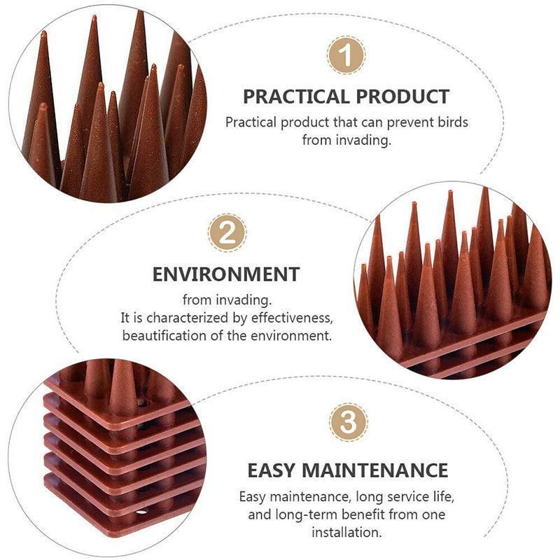 12Pcs Bird Spikes Cat Possum Mouse Pest Control Spiked Fence Wall Deterrent Long