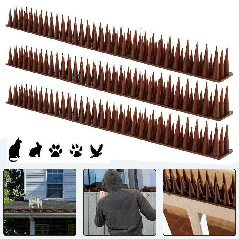 12Pcs Bird Spikes Cat Possum Mouse Pest Control Spiked Fence Wall Deterrent Long
