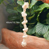 Parrot Chewing Climbing Rope Toy for Birds Cage Interactive Perch Play Equipment - Side View