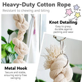 Parrot Chewing Climbing Rope Toy for Birds Cage Interactive Perch Play Equipment - Extra Image