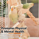 Parrot Chewing Climbing Rope Toy for Birds Cage Interactive Perch Play Equipment - Extra Image