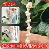 Parrot Chewing Climbing Rope Toy for Birds Cage Interactive Perch Play Equipment - Extra Image