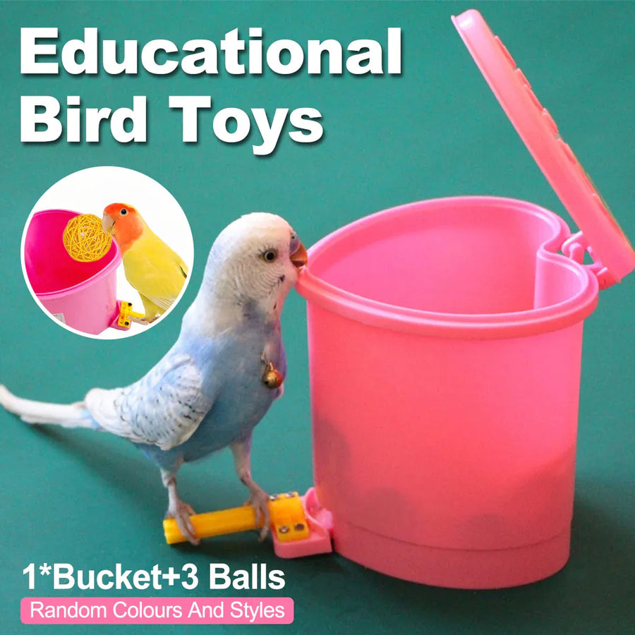 Parrot Educational Toys Bird Chew Toys Training Toy Colorful Interactive Playset