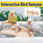 Interactive Bird Seesaw for Small Medium Birds Cage Toy Training Play Equipment
