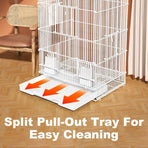 Large Parrot Birdcage with Stand for Birds Play Area Pet Habitat Flight Cage