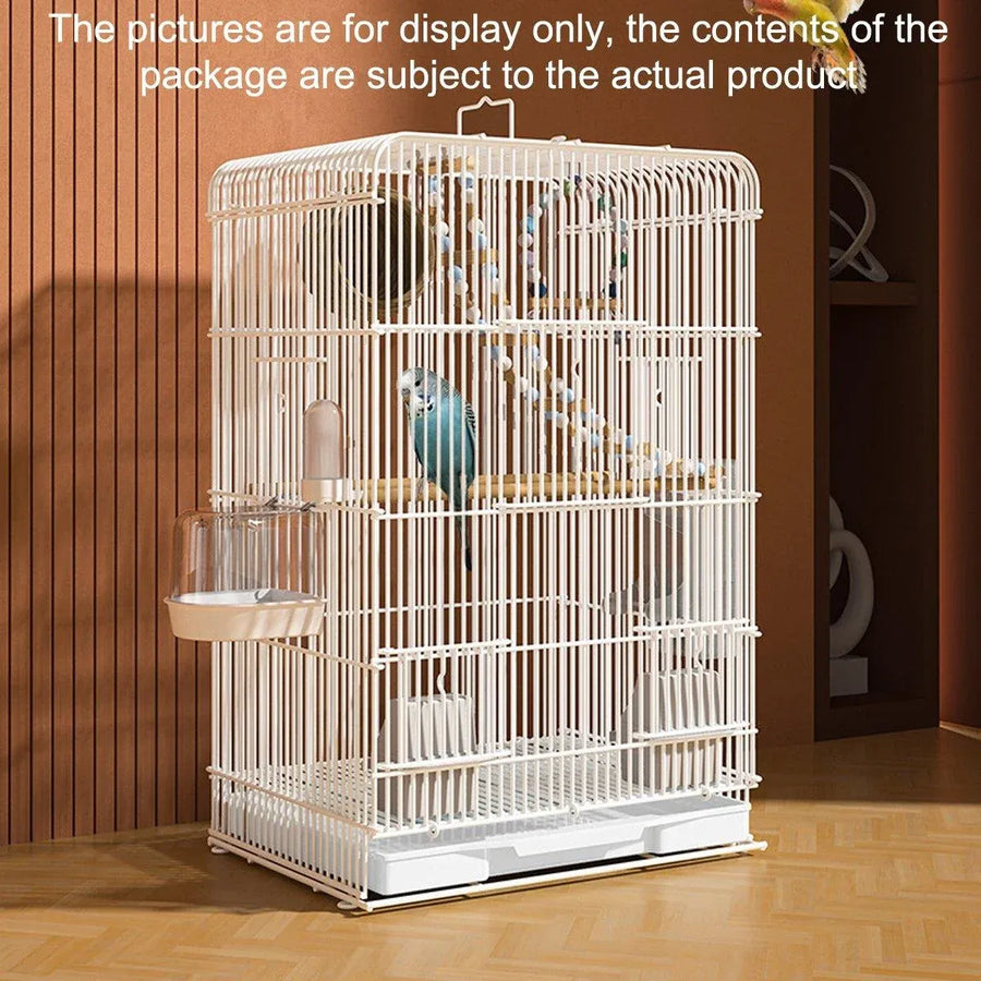 Large Parrot Birdcage with Stand for Birds Play Area Pet Habitat Flight Cage