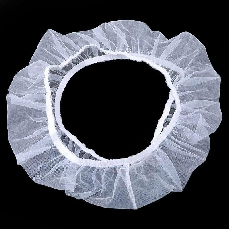 L Size Shell Skirt Mesh Cover Pet Bird Cage Guard Nylon Net Seed Catcher - White