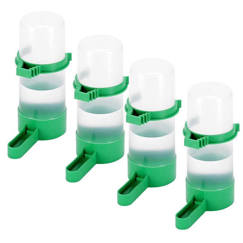4Pcs/Set Drinker Food Feeder Water Clip For Cage Bird Parrot Cockatiel Budgie Au