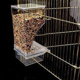 No Mess Bowl Auto Cage Bird Feeder Cup Automatic Parrot Canary Small Cockatiel - Side View
