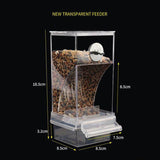 No Mess Bowl Auto Cage Bird Feeder Cup Automatic Parrot Canary Small Cockatiel - Close-Up Angle