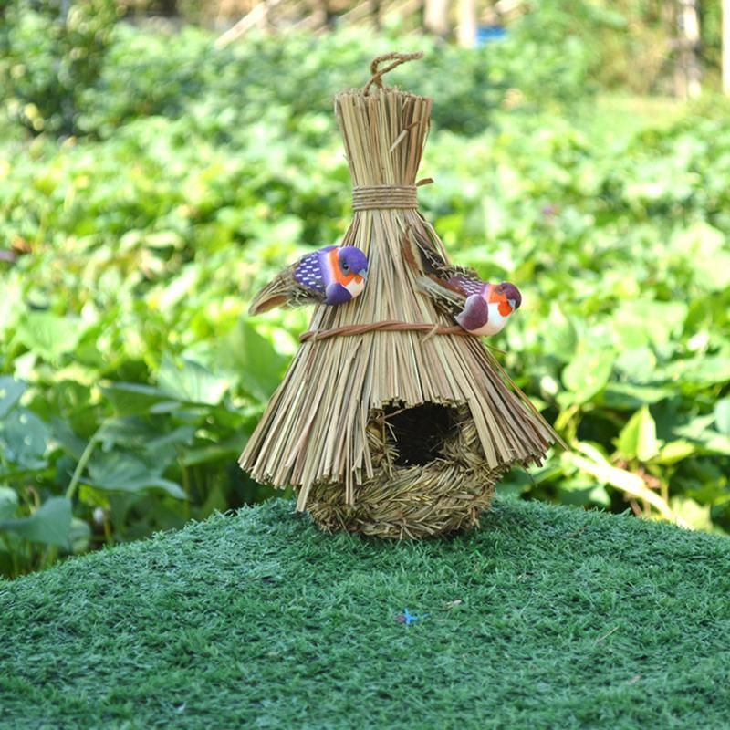 Qttie Bird Nest Breeding Box House Bed Cage Hut Cave Canary Finch Budgie Parrot - Treehouse