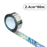 80m Reflective Bird Repellent Tape Double-Sided Flash Ribbon for Garden and Orchard
