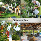80m Reflective Bird Repellent Tape Double-Sided Flash Ribbon for Garden and Orchard - Top-Down View