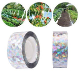 80m Reflective Bird Repellent Tape Double-Sided Flash Ribbon for Garden and Orchard - 45-Degree Angle