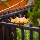 Metal Home Decoration Garden Umbrella Bird Bath Feeder Bird Trough Bird Feeders - Extra Image