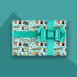 20pcs Cute Animal Cartoon Gift Wrapping Paper for Toys Bookskin and Crafts - Blue Dinosaurs-20PCS - Extra Image