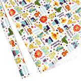 20pcs Cute Animal Cartoon Gift Wrapping Paper for Toys Bookskin and Crafts - Birthday Gift-20PCS - Extra Image