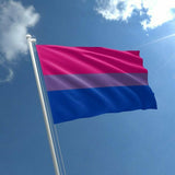 Bisexual Large Flag 150X90Cm Bi Sexual Pride Lgbt Lesbian Gay Rainbow Mardi Gras
