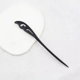 Retro Wooden Carved Hair Sticks Women Hairpin Barrette Chopsticks Accessories - B - Extra Image