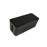 Large Cable Wire Storage Box Case Cord Management Socket Tidy Organizer with Lid - Black M - Rear View
