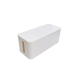 Large Cable Wire Storage Box Case Cord Management Socket Tidy Organizer with Lid - Black M - Close-Up Angle