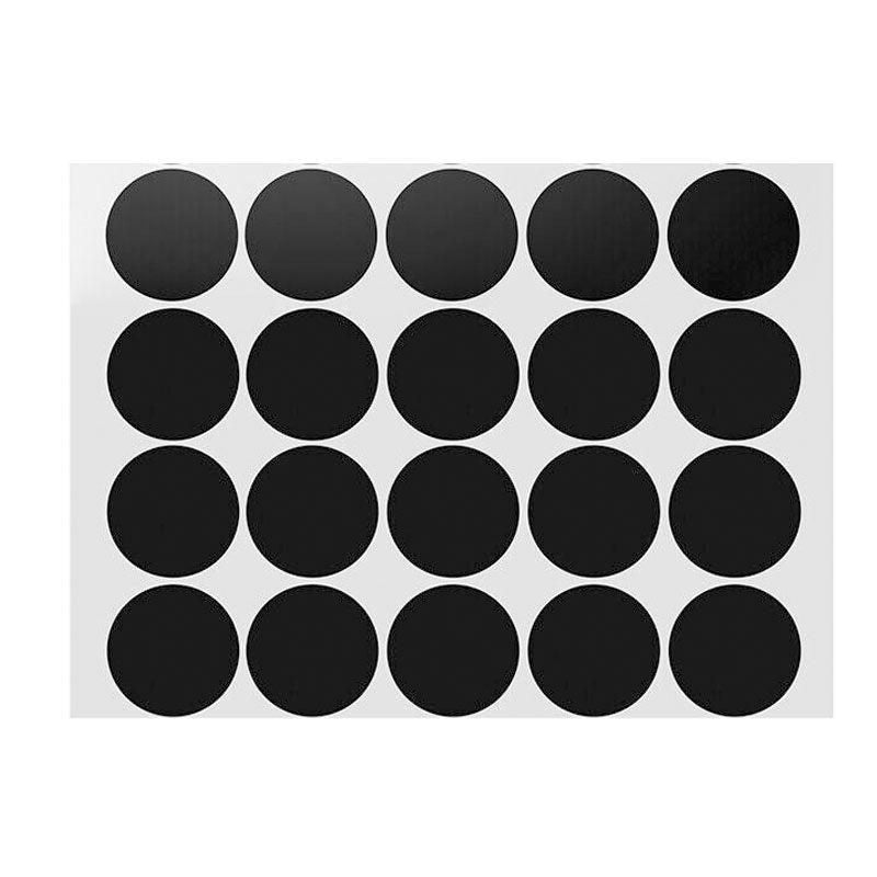 Black Assorted Sizes Colour Sticker Dots Adhesive Round Labels Circular Spot Scrapbook - 25mm*40 Dots