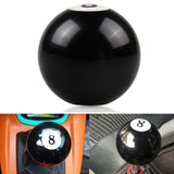 Black 8 Billiard Car Shift Knob Universal - Top-Down View