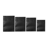 100PCS Black Aluminum Bag Mylar Foil Pouch Heat Sealer Food Storage Package Bags - 10x15cm - Front View