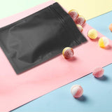100PCS Black Aluminum Bag Mylar Foil Pouch Heat Sealer Food Storage Package Bags - 10x15cm - Top-Down View