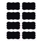 40 Jar Labels Stickers Black Labels Chalk Pen Kitchen Pantry Spice Herb AU Stock